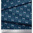 thumbnail image 3 of Soimoi Poly Georgette Fabric Check,Paisley & Ogee Damask Printed Craft Fabric by the Yard 52 Inch Wide, 3 of 3