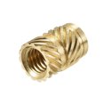 thumbnail image 5 of Uxcell Knurled Insert Nut M5 x 10mm L x 7mm OD Female Thread Brass Embedding Nut 30 Pack, 5 of 5