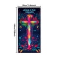 thumbnail image 3 of Outside Christmas Decorations Christmas Door Cover Decoration Christmas Door Cover Door Hanging Party Decoration Door Cover Tapestry Christmas Door Decorations, 3 of 9