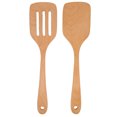 thumbnail image 3 of Spatule en Bois, 2Pcs Résistant à la Chaleur Poids Léger Ensemble en Bois pour la Maison, 3 of 8