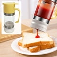 thumbnail image 4 of Kieccall Borosilicate Glass Honey Bottle 12 fl oz Press Type Dispenser Kitchen Syrup Container Gift, 4 of 5