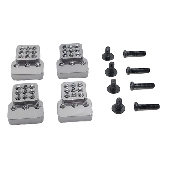 fastboy Metal Metal RC Car Upgrade Shock Mount Lift Kit For WPL 1/16 C14 C24 Metal Upgrade Shock Mount titanium