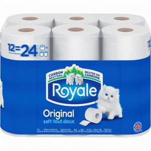 Papier de toilette original, 12 Égal 24 Des rouleaux, 242 Tissus de salle de bain par rouleau