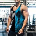 thumbnail image 3 of Mens Summer Patchwork 3D Digital Print Sleeveless Tank Top, 3 of 8
