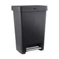 thumbnail image 1 of Rubbermaid 13 Gallon Step-On Kitchen Trash Can with Lid, Garbage Can, Charcoal Trash Container, 1 of 9