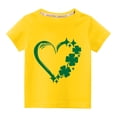 thumbnail image 1 of TopLLC St. Patricks Day Chemises pour Femmes Hauts de Sarrau St Patricks Day Tout-Petits Enfants Garçons Filles Mode Mignon Col Rond Imprimé Manches Courtes Haut, 1 of 3