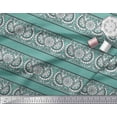 thumbnail image 2 of Soimoi Rayon Fabric Geometric,Leaves & Floral Block Print Sewing Fabric Yard 56 Inch Wide, 2 of 3
