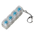 thumbnail image 1 of Keyboard Fidget Toy for Adults, Fidget Clicker Decompression Fidget Keychain Stress Relief Presents for Adult to Relief Stress Pass The Time, 1 Pcs, 3.0x0.78x1.0"(D), 1 of 9