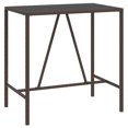 thumbnail image 2 of vidaXL Ensemble de Bar de Jardin 5 Pcs avec Coussins en Rotin Poly Brun, 2 of 4