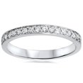 thumbnail image 1 of Women's 1/3ct Stackable Diamond Wedding Ring 14K White Gold, 1 of 3