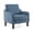 Navy Blue, variant on Ktaxon Accent Chair with Thick Cushion, Mid-Century Modern Single Sofa Chenille Armchair for Living Room, Bedroom Green