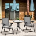 thumbnail image 2 of Outsunny Ensemble Bistro Pliant pour Patio avec Chaises Inclinables et Table Ronde, 2 of 10