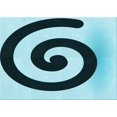 thumbnail image 1 of Ahgly Company Machine Washable Indoor Rectangle Transitional Blue Jay Blue Area Rugs, 2' x 3', 1 of 7