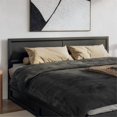 thumbnail image 1 of Sophia King Solid Wood Headboard in Black, 1 of 9