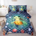 thumbnail image 1 of YST Sea Turtle Bedding Set, Queen, 7-Piece, Ocean Theme, Mermaid Tails, Polyester, Bed in a Bag, 1 of 5