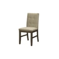 thumbnail image 1 of Monarch Specialties - Dining Chair, 37" Height, Set Of 2, Upholstered, Dining Room, Kitchen, Brown Fabric, Grey Solid Wood, Transitional, 1 of 3
