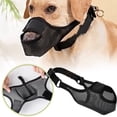 thumbnail image 3 of Dog Muzzle Mesh Breathable Polyester Material Non Strangle Adjustable Secure Barking Biting Control Allows Panting Drinking for Small Medium Large Dogs, 3 of 3