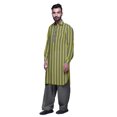 thumbnail image 2 of Atasi Kurta Pathani Classique à Col pour Garçons Chemise en Rayonne à Poche avant, 2 of 5