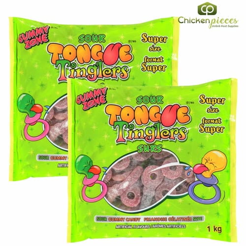 Gummy Zone Super Size Sour Gummy Candy 1Kg/2.20Lbs