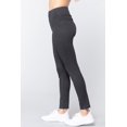 thumbnail image 4 of Saronite Pantalon Ponte Pleine Longueur Taille Haute Basics, Gris Anthracite (Femmes), 4 of 4
