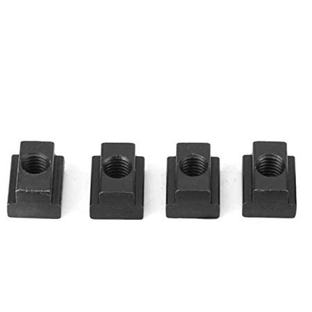 LLDSIMEX 4PC Set T-Slot Nut Black Oxide Finish 1/2-13 Threads Table Slot 5/8