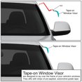 thumbnail image 4 of DNA MOTORING WVS-096 Dark Smoke Vent Window Visor Deflector Rain/Sun Guard, 4 Piece, 4 of 10