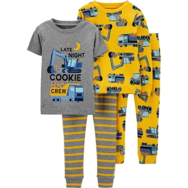 Carter's Child of Mine Baby Boys' Cotton 4-Piece Pajama