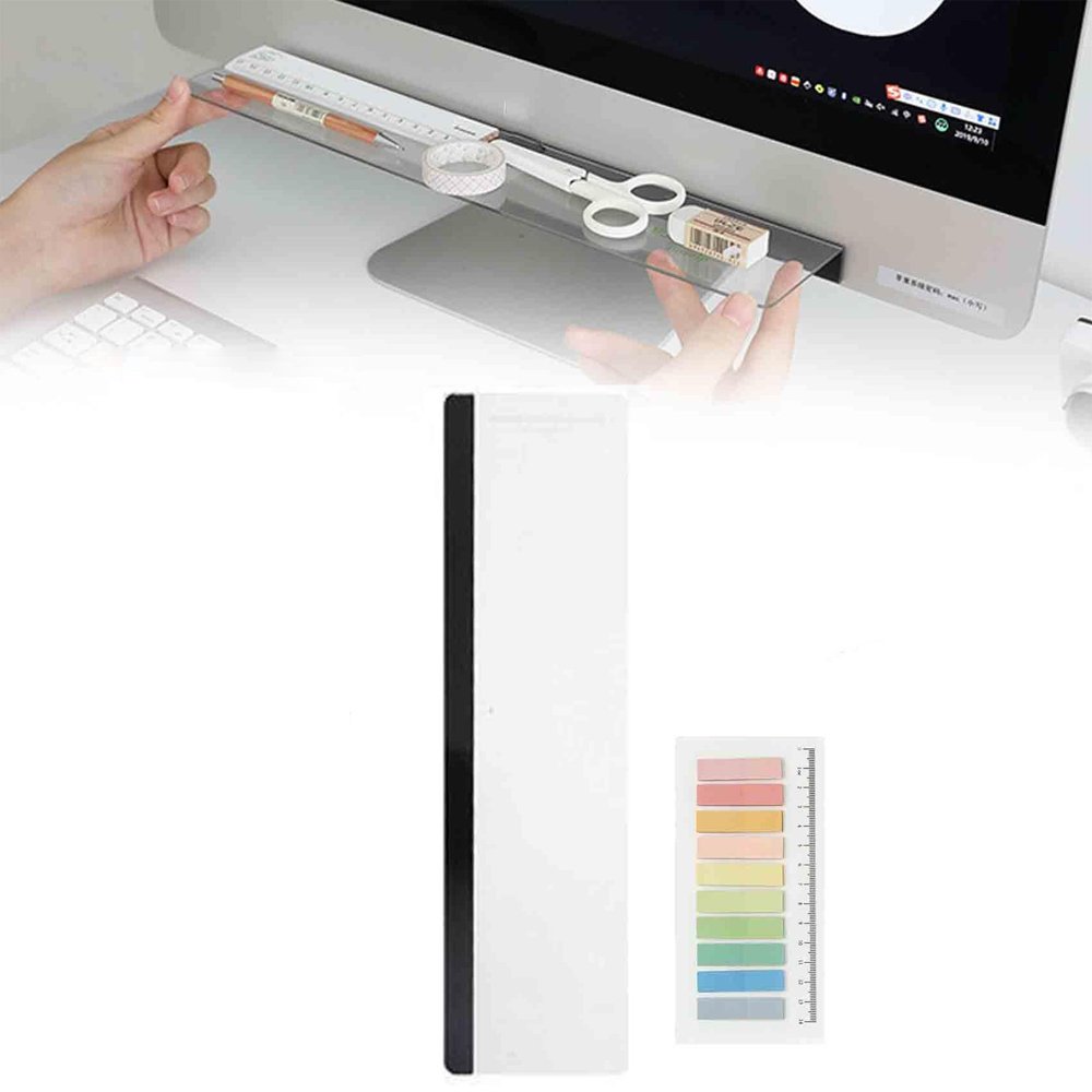 MesaSe Computer Sticky Note Holder Office Desk Accessories 1pcs Computer Monitor Memo Board Message Board Supplies for Women Men Sticky Note Holder Home Desktop Decor