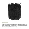 thumbnail image 3 of Uxcell 3.14 inch Wide 5 Yard Lace Ribbon Floral Pattern Black Embroidered Lace Trim for Sewing Making, Gift Wrapping, 3 of 5