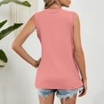 thumbnail image 4 of AherBiu Camisole pour Femmes Coupe Ample Chic Décontractée Sans Manches Col Ras du Cou Camis Couleur Unie Tuniques Confortables, 4 of 6