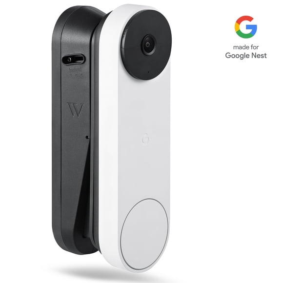 Wasserstein Vertical Adjustable Mount For Google Nest Doorbell (battery) - Made for Google Nest<br>