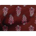 thumbnail image 4 of oneOone Cotton Poplin Fabric Leaves & Paisley Block Print Fabric BTY 56 Inch Wide, 4 of 4
