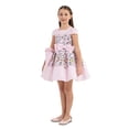 thumbnail image 2 of Pamina Robe Formelle Rose pour Filles avec Accessoire Mini Sac Tailles 4-8 Ans, 2 of 7