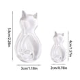 thumbnail image 4 of VONKY 2 Pieces ABS Animal Shape Hook Punch-free Self-adhesive Decorative Simple Replacement Style Key Hanger Bathroom Transparent 1Set, 4 of 6