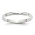 thumbnail image 1 of Bague Demi-Ronde en Or Blanc 10K 2,5 mm Taille 8, 1 of 3