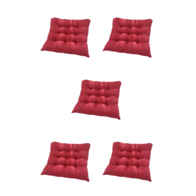 Maytalsory Coussin Anti-Pet Respirant Tissu Polyester Remplissage Perle Libération de Pression Tissu Polyester Confortable et Respirant Rouge Vin 5Set