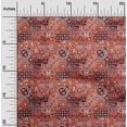 thumbnail image 2 of oneOone Tissu Jersey Coton Brun Rouille Matériel de Couture Patchwork Tissu Imprimé au Mètre 58 Pouces de Large, 2 of 5