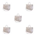 thumbnail image 1 of Youkk Stay Fashionable And Organized With These Versatile Handbags Fashionable creamy white 5Set, 1 of 6