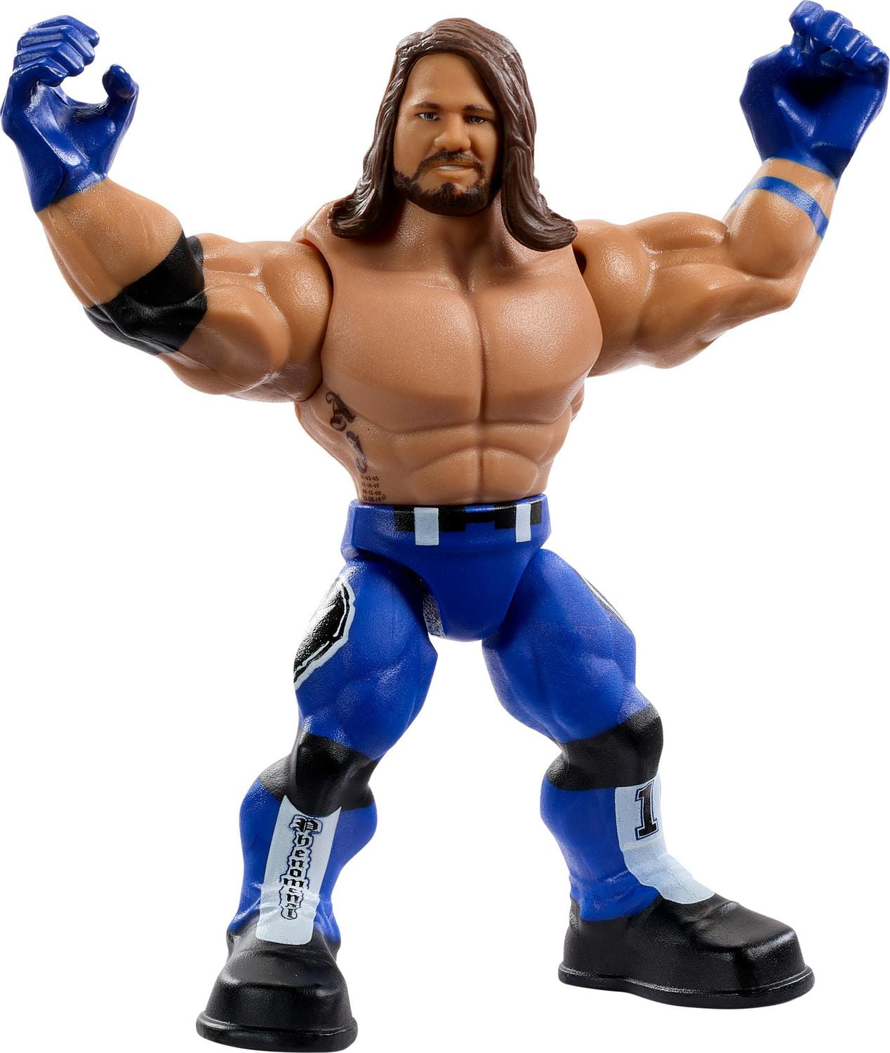 WWE Knuckle Crunchers Figurine articulée et acc. AJ Styles