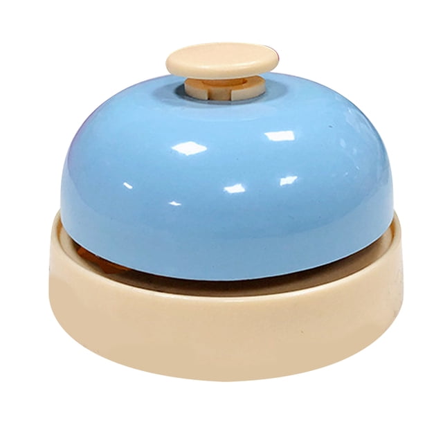 Pet Call Bell Sensitive Buttons Metal Dog Training Called Dinner Bell for Pet Toys Blue