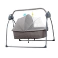 thumbnail image 3 of Lipstore Automatic Baby Bassinet Melodies Timer for 0-18 Months Auto Rocking Bassinet gray, 3 of 8