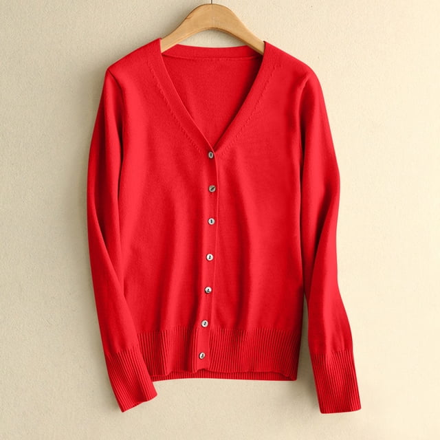 Styesk Cardigan Sweaters for Women Lightweight Open Front Cardigans Button Long Sleeve Crochet Knit Cardigans Versatile Solid Color Fall Outfits Casual Loose Fit Oversized Sweaters