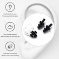 thumbnail image 3 of stanreset Waterproof Nose Clip Swimming Anti-noise Earplug for Protection Ear Protector Black 1Set, 3 of 6