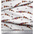 thumbnail image 3 of Soimoi polyester Crepe Fabric Colorful Bird Print Fabric by Yard 42 Inch Wide, 3 of 3