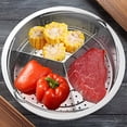 thumbnail image 4 of Stainless Steel Steamer for Pot Cooking Utensils – Durable Vegetable Fish Seafood Broccoli Egg Steamer Rack Insert for Tilt-Free Steam Cooking in Pots, 4 of 9