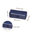 thumbnail image 2 of Unique Bargains 6pack Watch Strap Loop Fastener Rings 18mm Rubber Watch Holder Keeper Navy Blue, 2 of 6