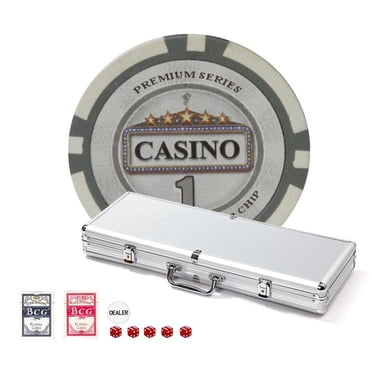 Ensemble de 500 jetons de poker Texas Hol'dem 11.5gr SERIE CASINO - Base mise