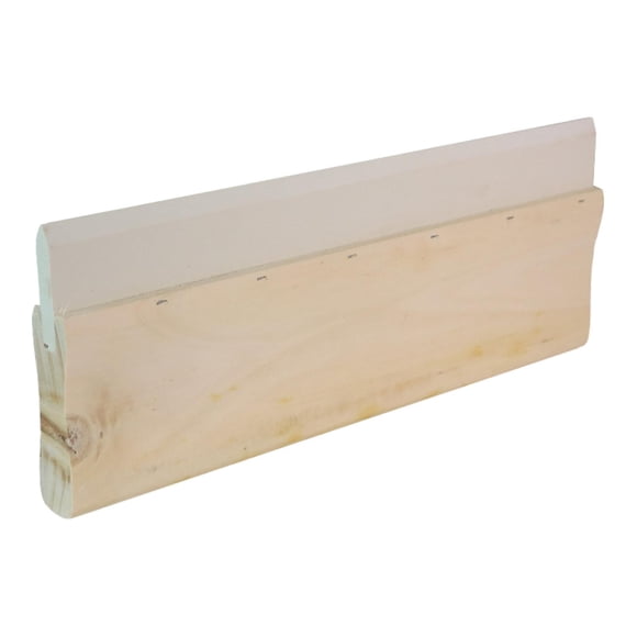 DYNWAVECA Wooden Handle Ink Blades Screen Printing Squeegee Comfortable Grip Reusable Professional Screen Printing Tool Rubber Blade 30cm