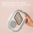 thumbnail image 3 of EGNMCR Kitchen Gadgets, Small Stainless Steel Insulated Lunch Box, Bento Box For School And Work, Outdoor Lunch Camping Portable Lunch Box, Layered, Compartmentalized Lunch Boxes （Brin lunch boxes, 3 of 7