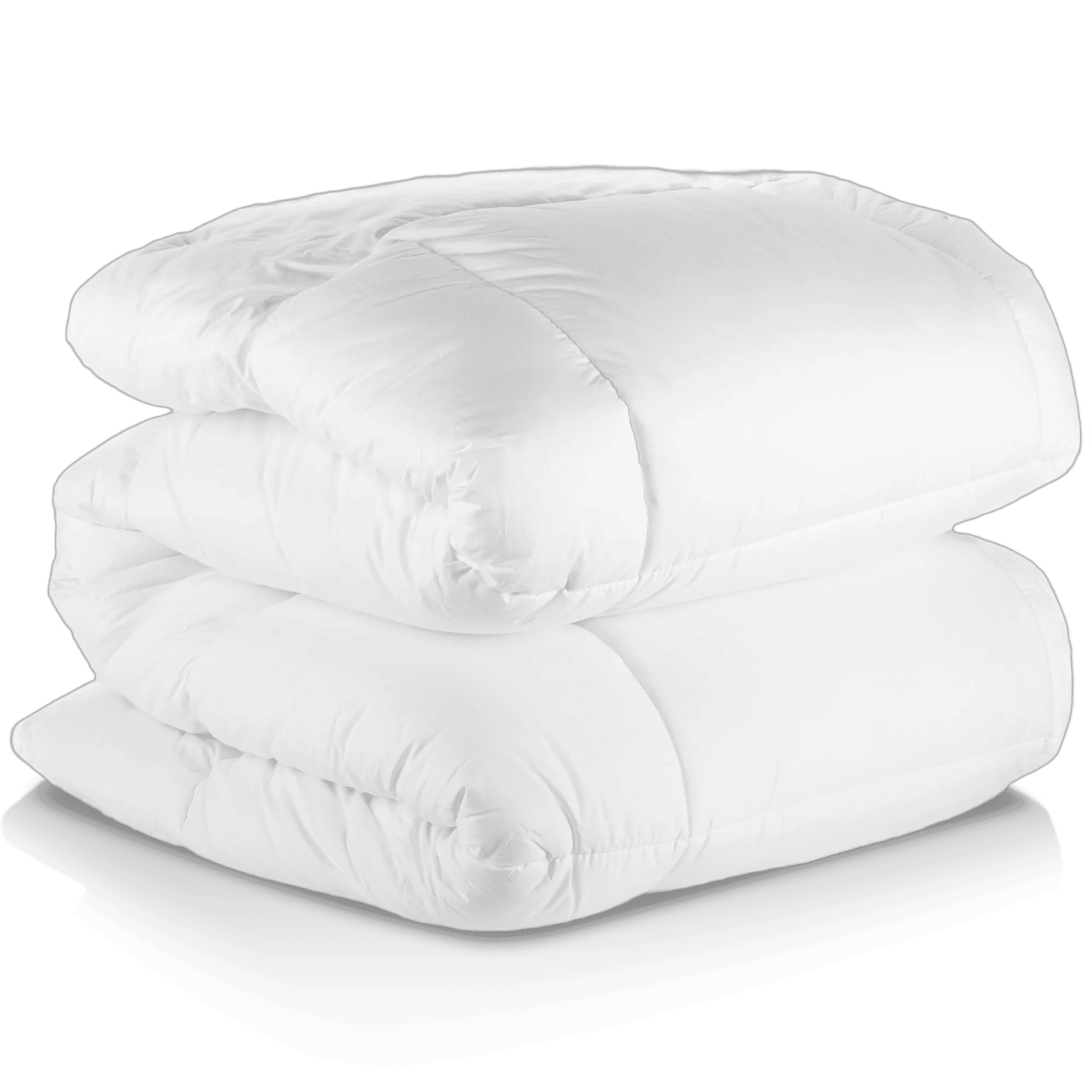 Bouclair White Polyester Duvet 90 X 90 in (228.6 X 228.6 cm)